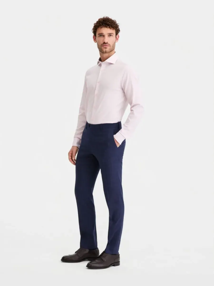 Мужской костюм современного кроя, состоящий из отдельных брюк Ted Baker — изображение 2 из 7, синий коричневый