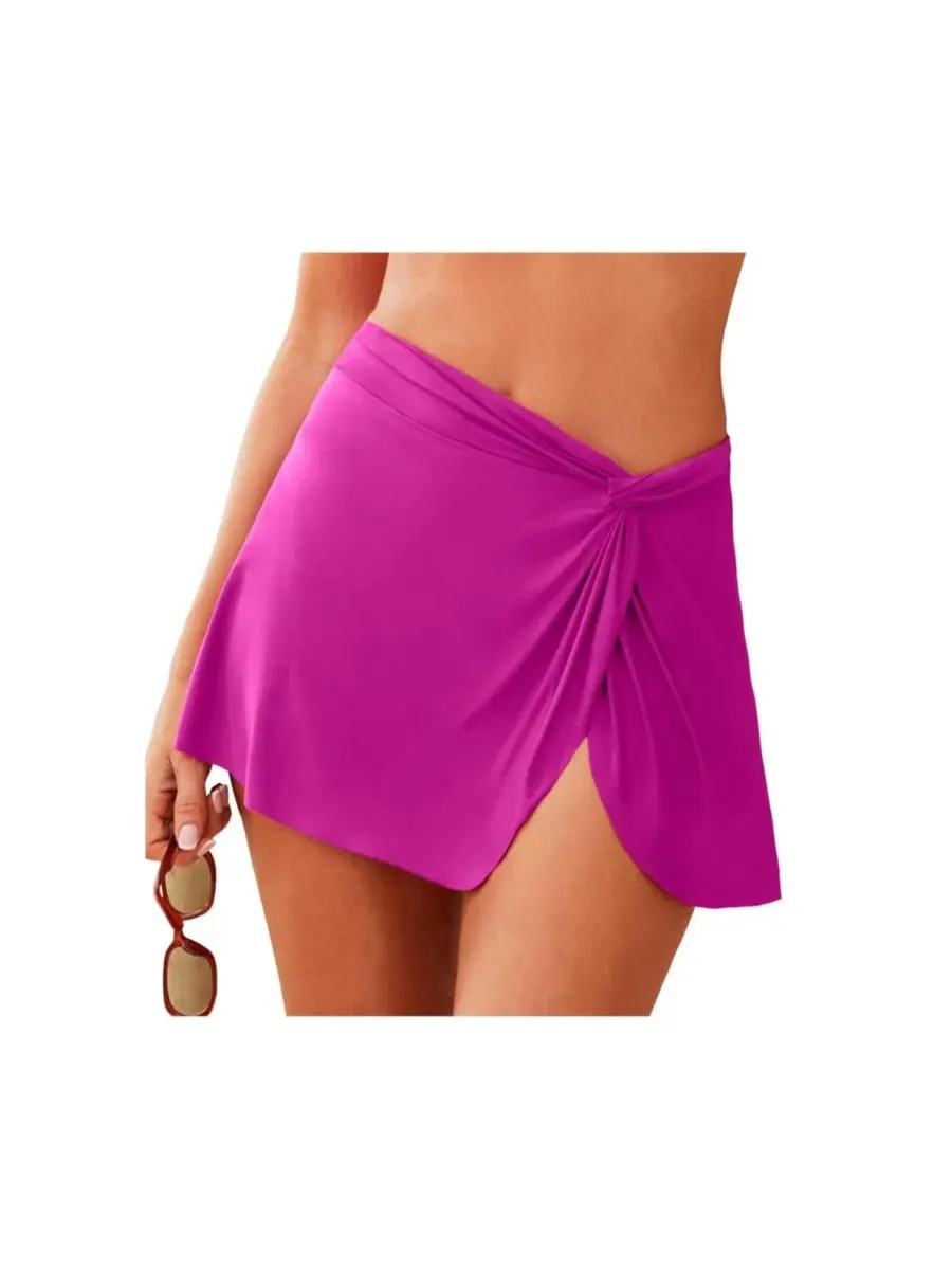 Женская юбка для плавания с twist-драпировкой, с принтом Swimsuits for All, Fruit Punch