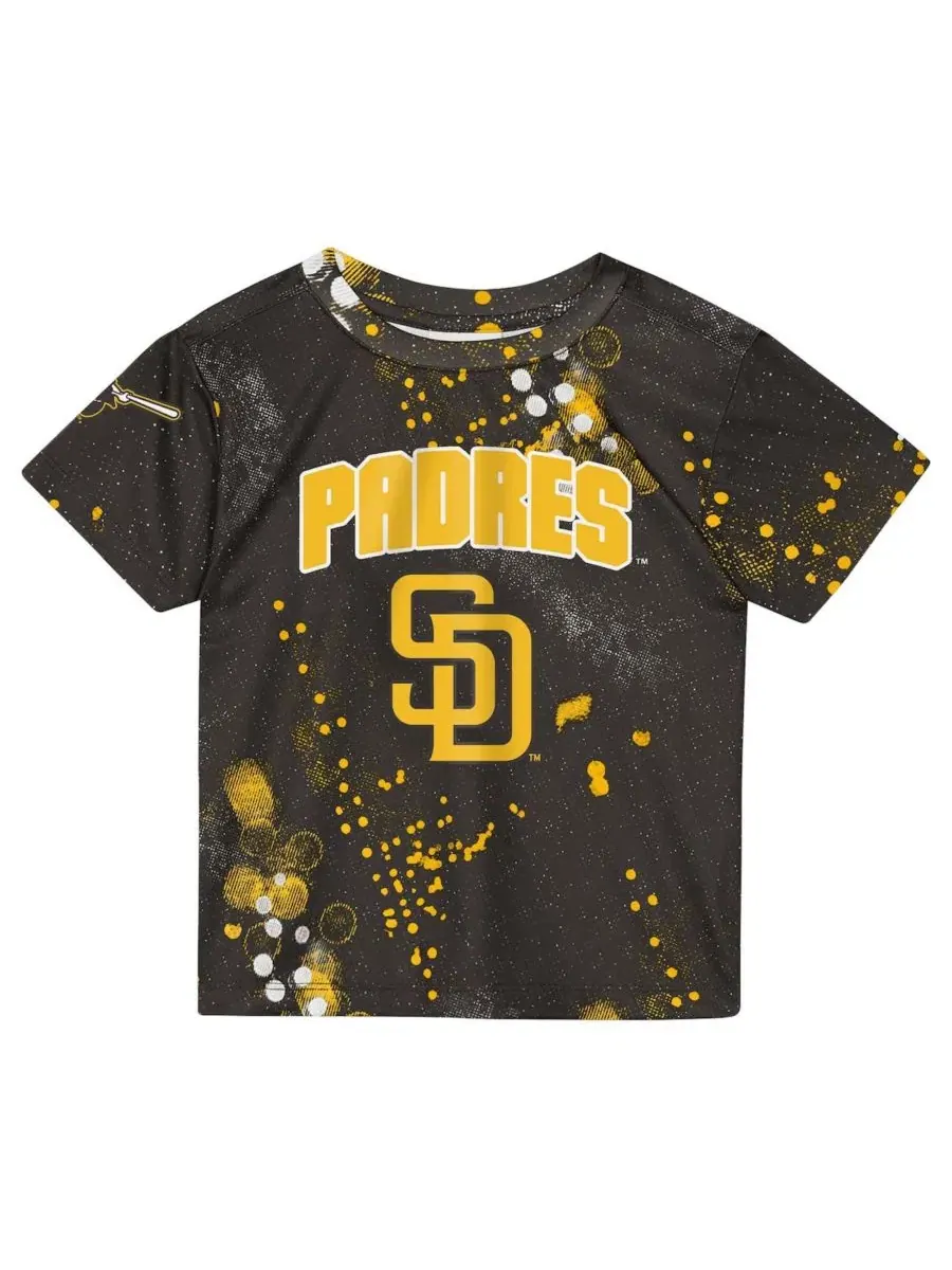 Комплект из футболки и шорт San Diego Padres Pinch Hitter Infielder Outerstuff — изображение 2 из 5, коричневый