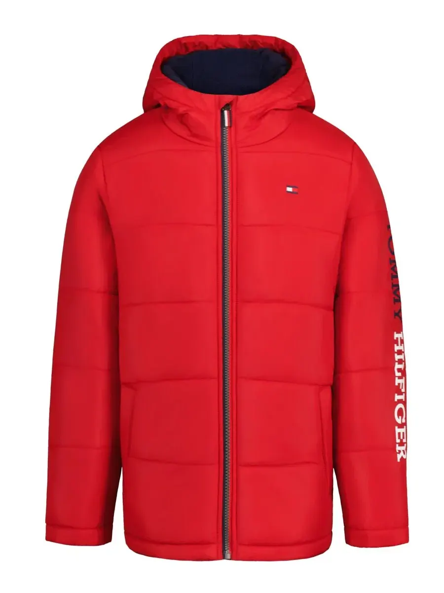 Куртка-пуховик с капюшоном Tommy Hilfiger, Scarlet Sage