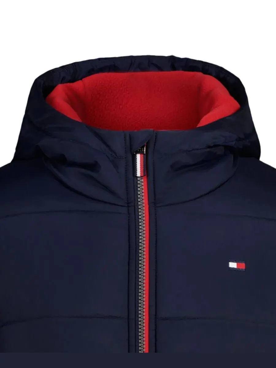 Пуховик для мальчика с логотипом Tommy Hilfiger — изображение 4 из 11, темно-синий