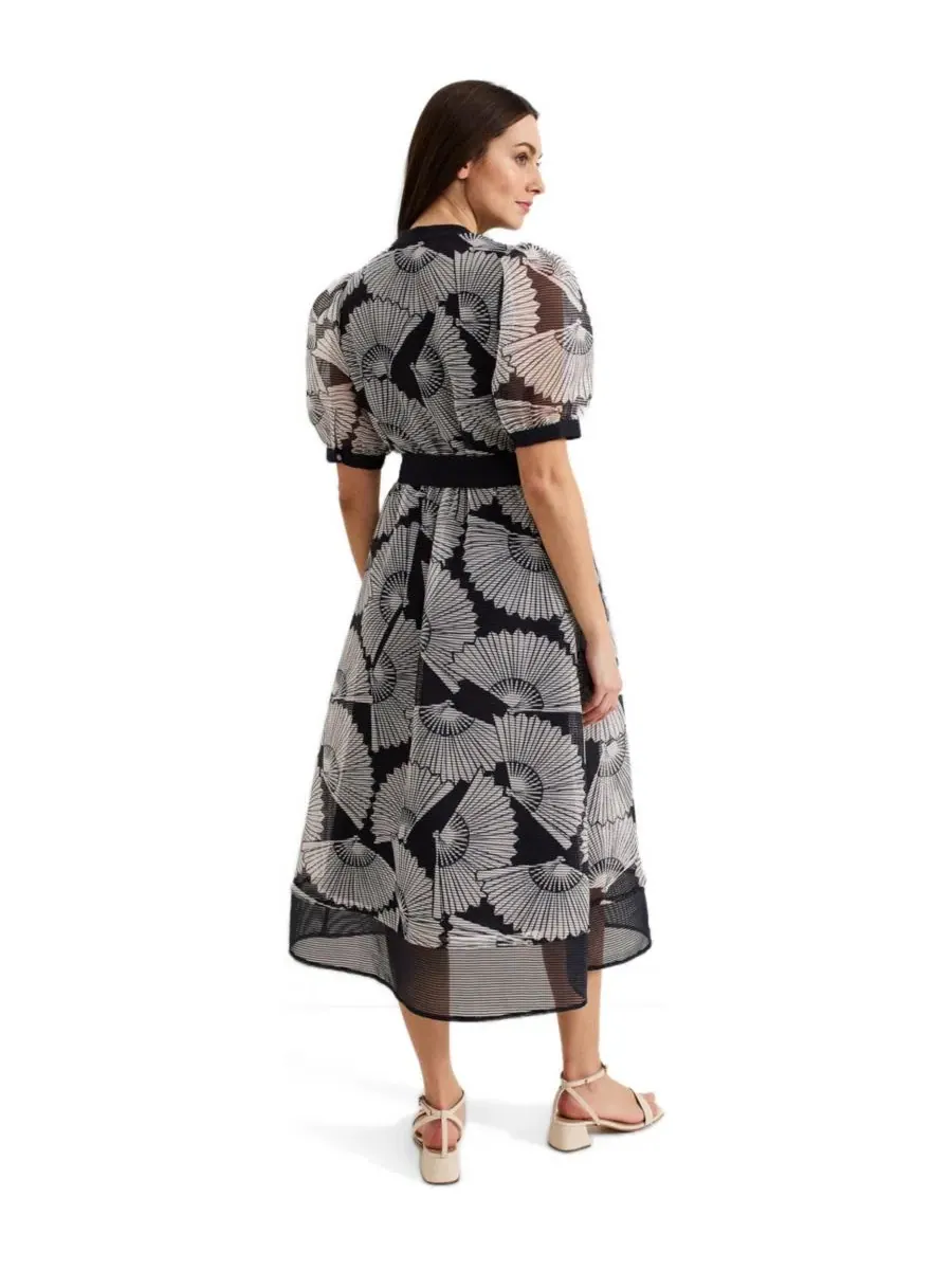 Платье-рубашка миди с поясом Skylar Midi Dress Phase Eight — изображение 3 из 8, темно-синий