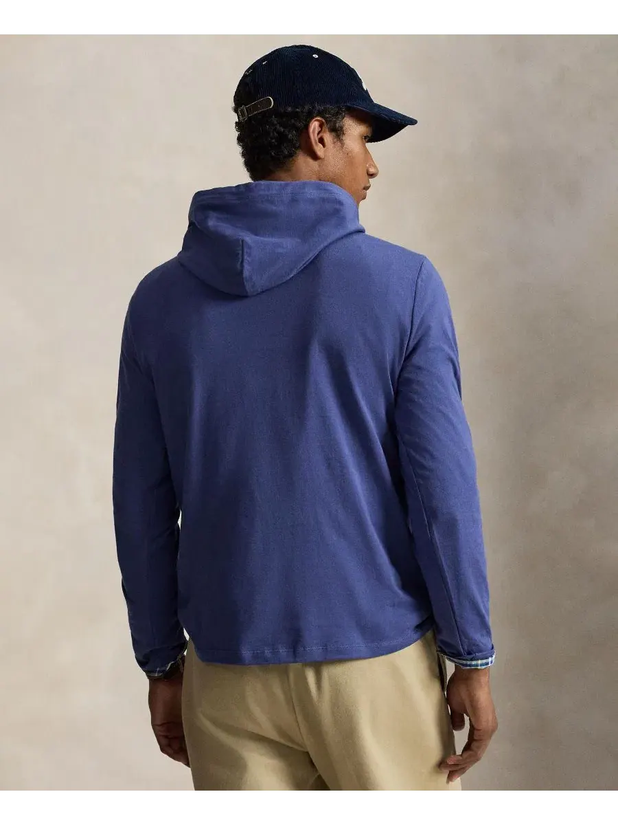 Худи с капюшоном с принтом Polo Bear Polo Ralph Lauren — изображение 5 из 6, светлый темно-синий