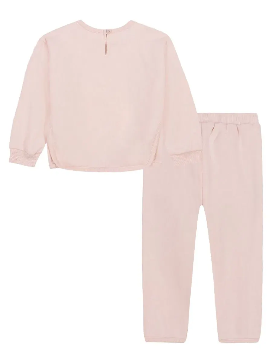 Комплект из топа и брюк Calvin Klein — изображение 2 из 5, розовый