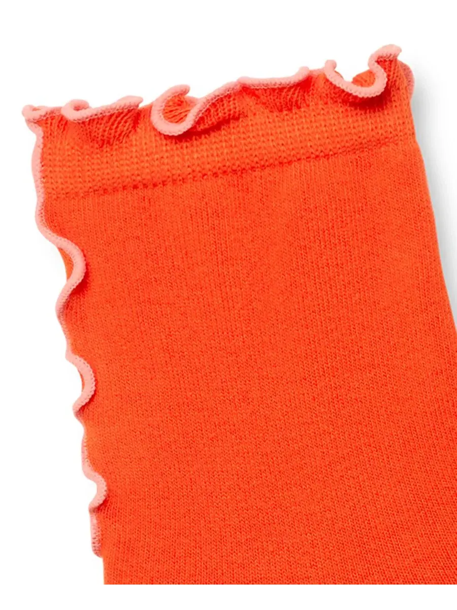 Женские носки UGG Karsyn Lettuce Edge Quarter Logo — изображение 3 из 3, красный