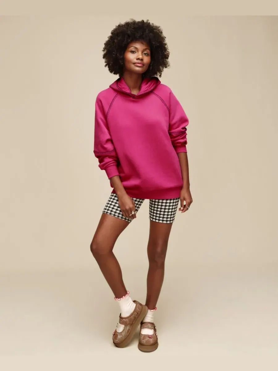 Женские носки UGG Karsyn Lettuce Edge Quarter Logo — изображение 4 из 5, белый