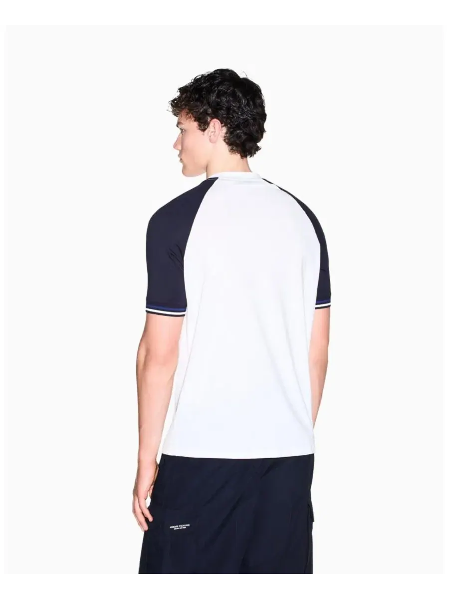 Футболка с цветовым блоком и логотипом Box Logo A|X Armani Exchange — изображение 7 из 7