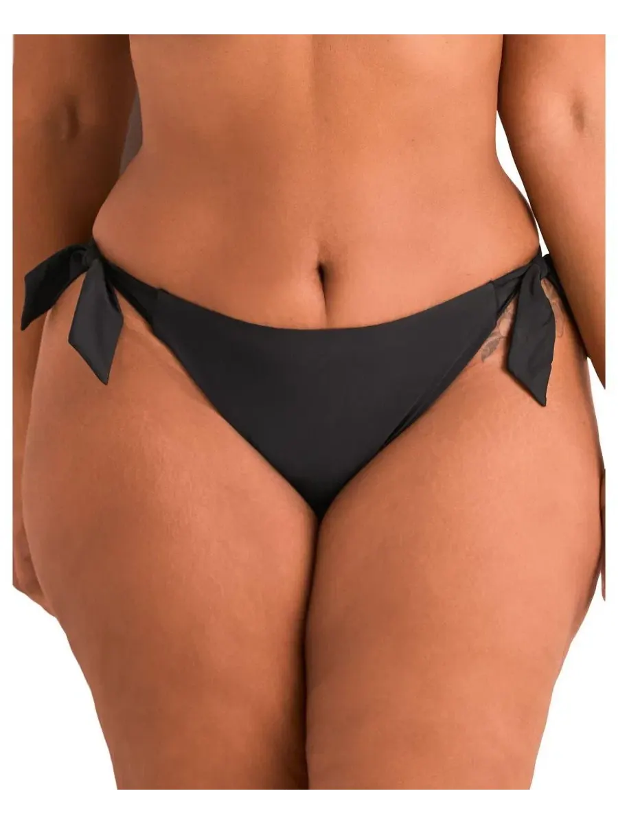 Плавки бикини из микрофибры Perry Swimwear Adore Me — изображение 1 из 5, черный