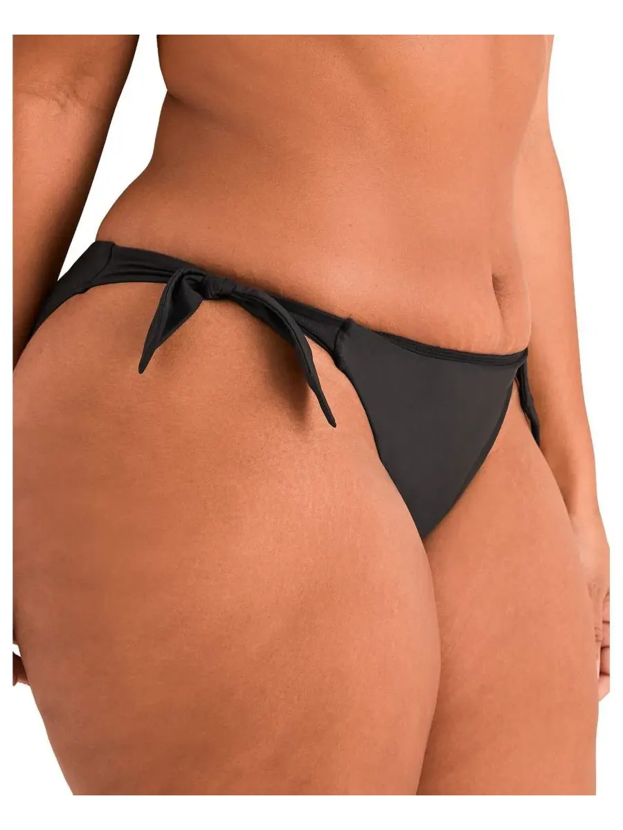 Плавки бикини из микрофибры Perry Swimwear Adore Me — изображение 2 из 5, черный