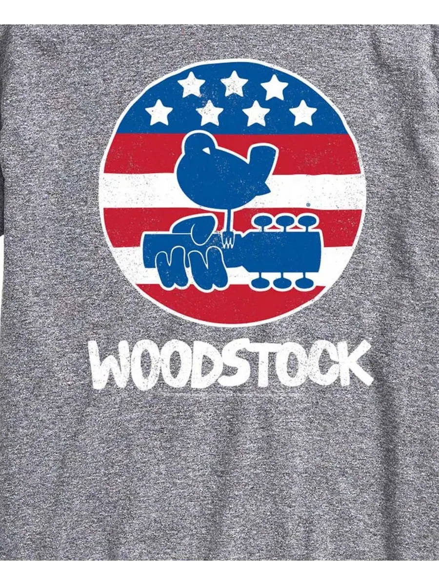 Мужская футболка с коротким рукавом и графическим принтом Woodstock Americana Airwaves — изображение 3 из 3, приглушенный