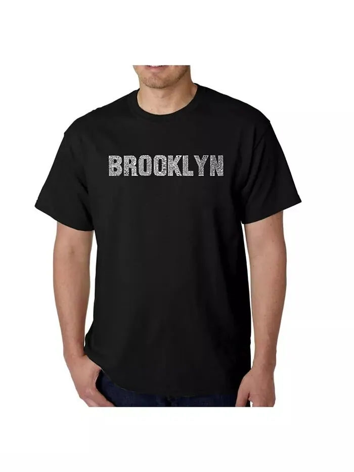 Футболка мужская Word Art - Brooklyn Neighborhoods LA Pop Art