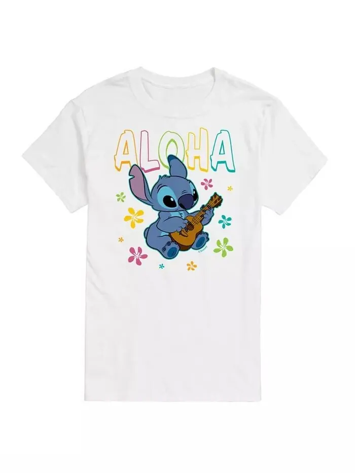 Мужская футболка с короткими рукавами Hybrid Apparel Lilo and Stitch AIRWAVES — изображение 9 из 9, фиолетовый