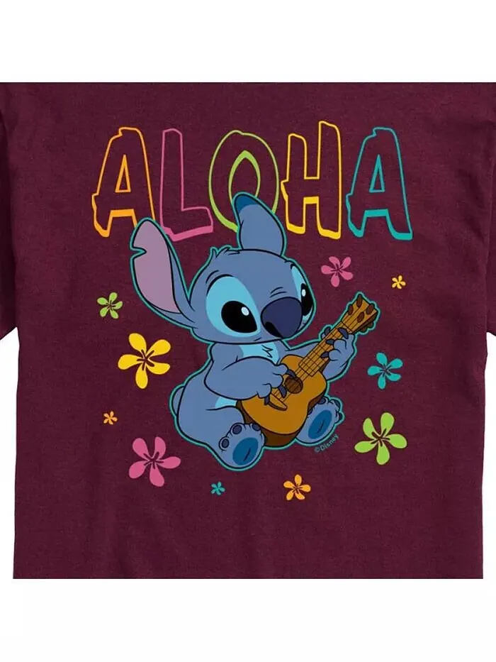 Мужская футболка с короткими рукавами Hybrid Apparel Lilo and Stitch AIRWAVES — изображение 7 из 8, белый