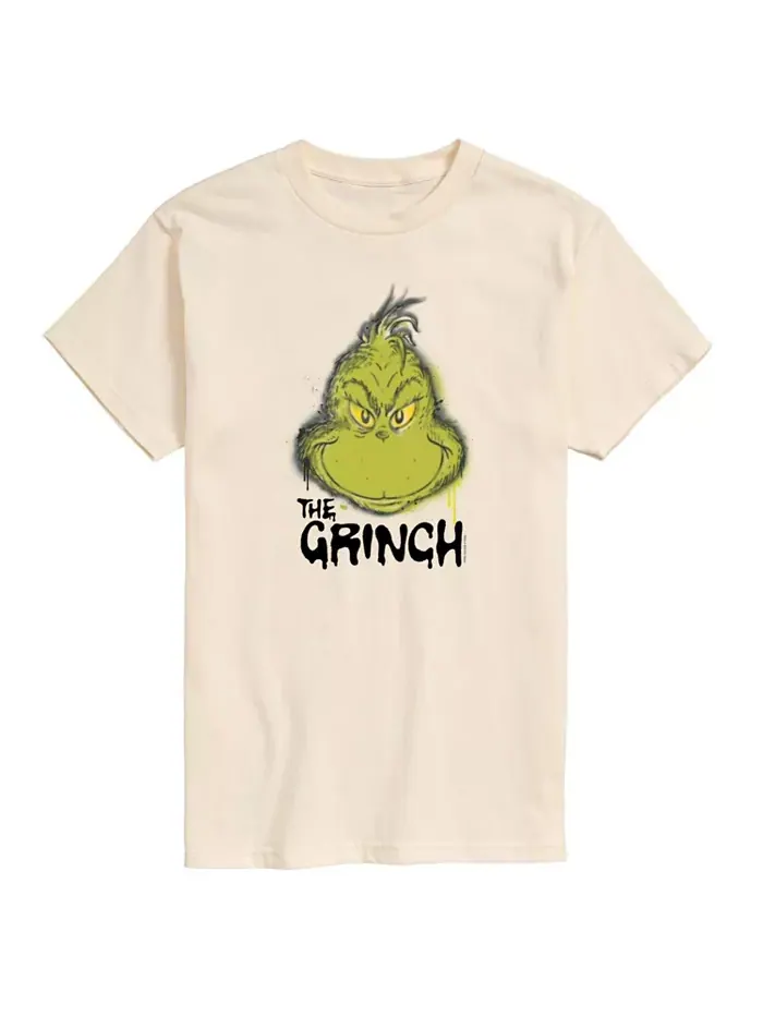 Мужская футболка с коротким рукавом "The Grinch Face" AIRWAVES — изображение 1 из 3, бежевый/хаки