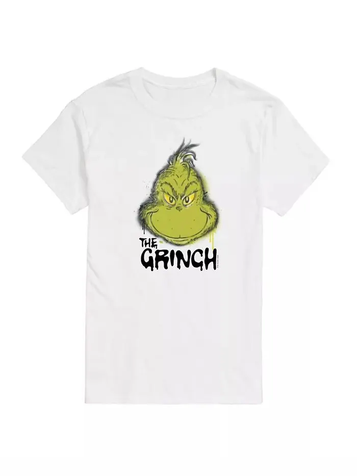 Мужская футболка с коротким рукавом The Grinch Face AIRWAVES — изображение 1 из 3, белый