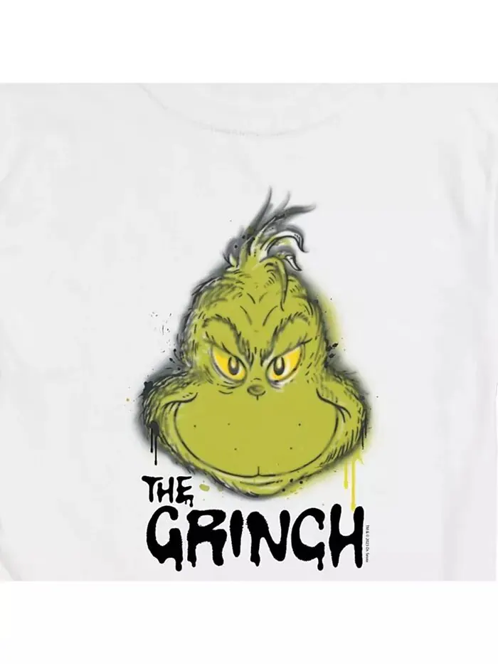 Мужская футболка с коротким рукавом The Grinch Face AIRWAVES — изображение 3 из 3, белый