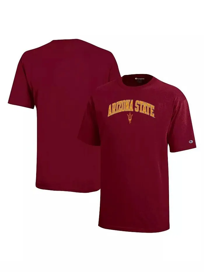 Темно-бордовая футболка с логотипом Sun Devils для мальчиков и девочек Big Boys and Girls Arizona