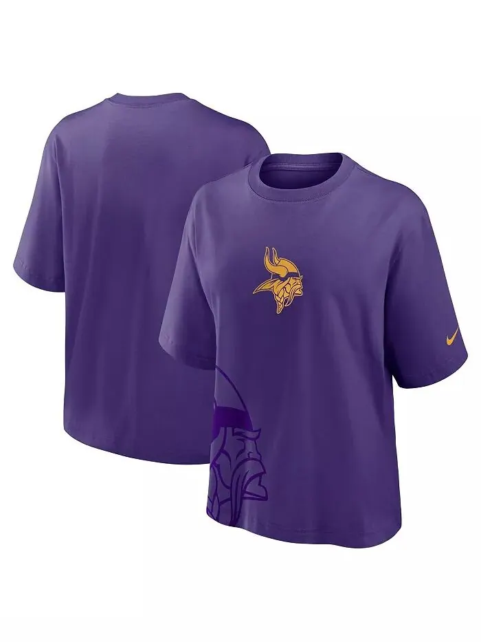 Женская фиолетовая свободная футболка Minnesota Vikings Nike — изображение 1 из 3
