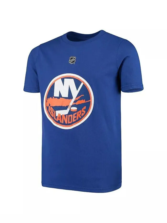 Футболка Big Boys Mathew Barzal Royal New York Islanders с именем и номером игрока Outerstuff — изображение 3 из 3