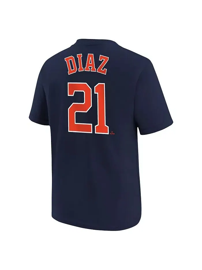 Футболка с именем и номером Big Boys Yainer Diaz Navy Houston Astros Nike — изображение 3 из 3