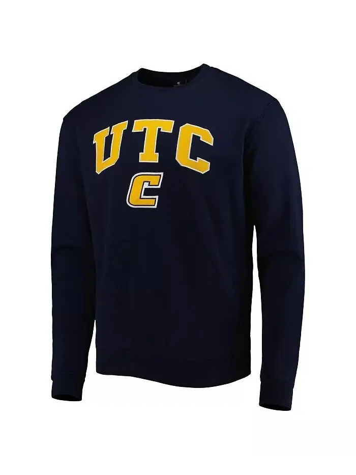 Мужской пуловер с логотипом Tennessee Chattanooga Mocs Arch Over Logo, свитшот Colosseum — изображение 2 из 3, белый