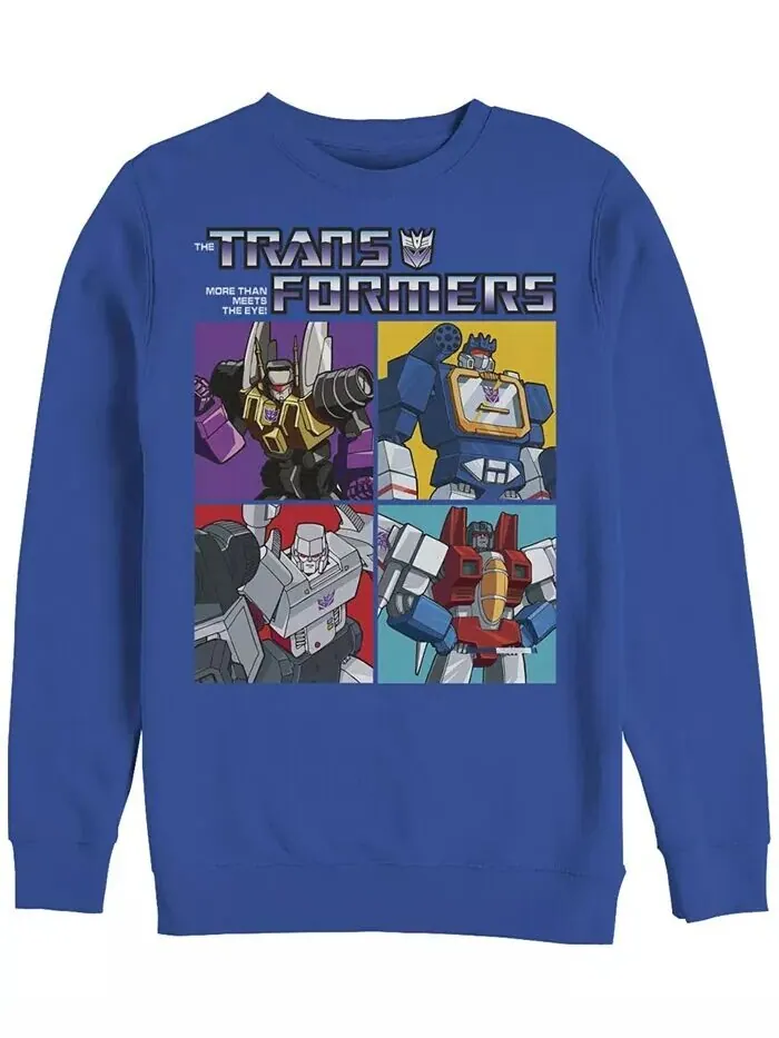 Мужская флисовая толстовка Transformers Generations Decepticon Box Fifth Sun — изображение 1 из 1, королевский
