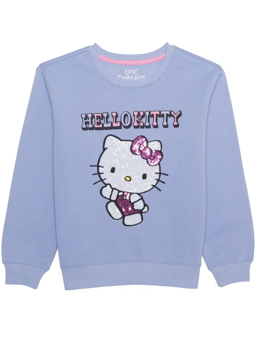 Комплект из 2 предметов толстовка и джоггеры Hello Kitty Graphic Epic Threads — изображение 3 из 8, синий