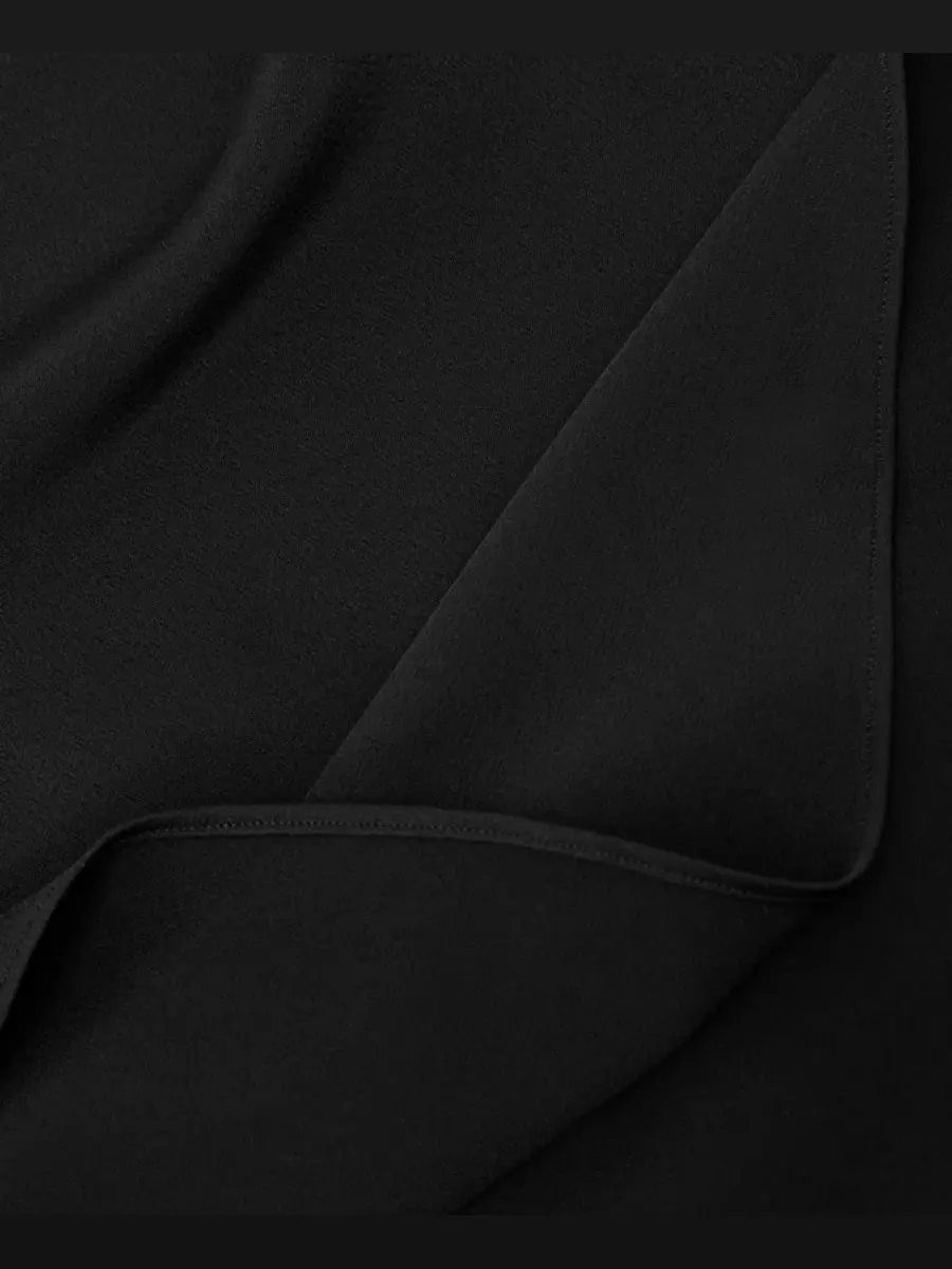 Платье-макси с асимметричной накидкой Winnie One-Shoulder Cape Maxi Dress REISS — изображение 4 из 5, черный