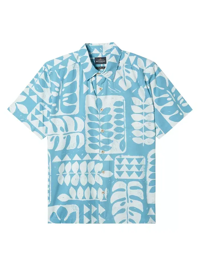Мужская рубашка Quiksilver Turtle Island с коротким рукавом Quiksilver Waterman — изображение 1 из 3, мульти