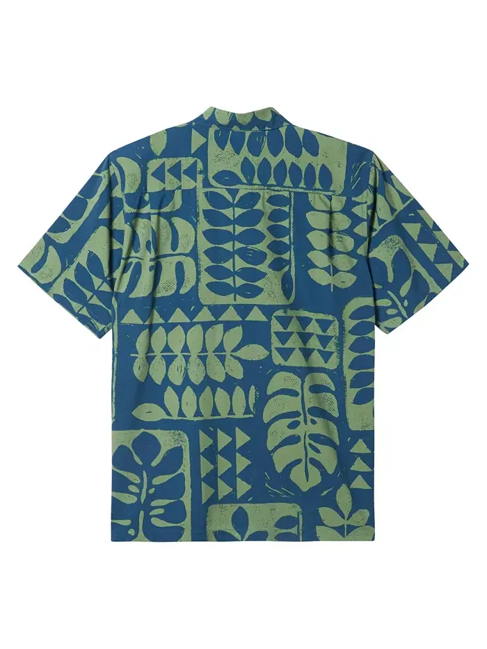 Мужская рубашка Quiksilver Turtle Island с коротким рукавом Quiksilver Waterman — изображение 2 из 3, синий