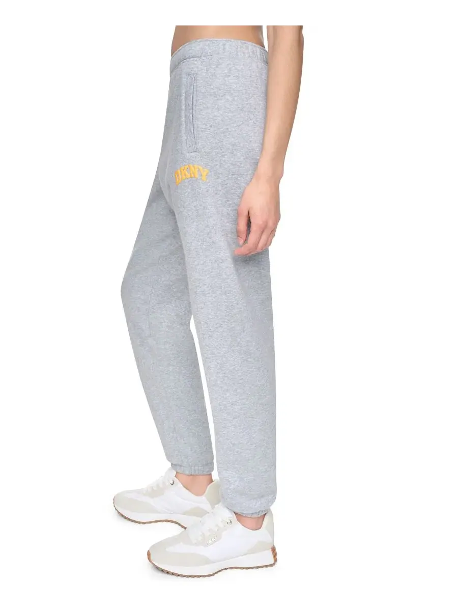 Джоггеры женские с мини-принтом Varsity Logo, средняя посадка DKNY Sport, Pgh/Taxi Cab