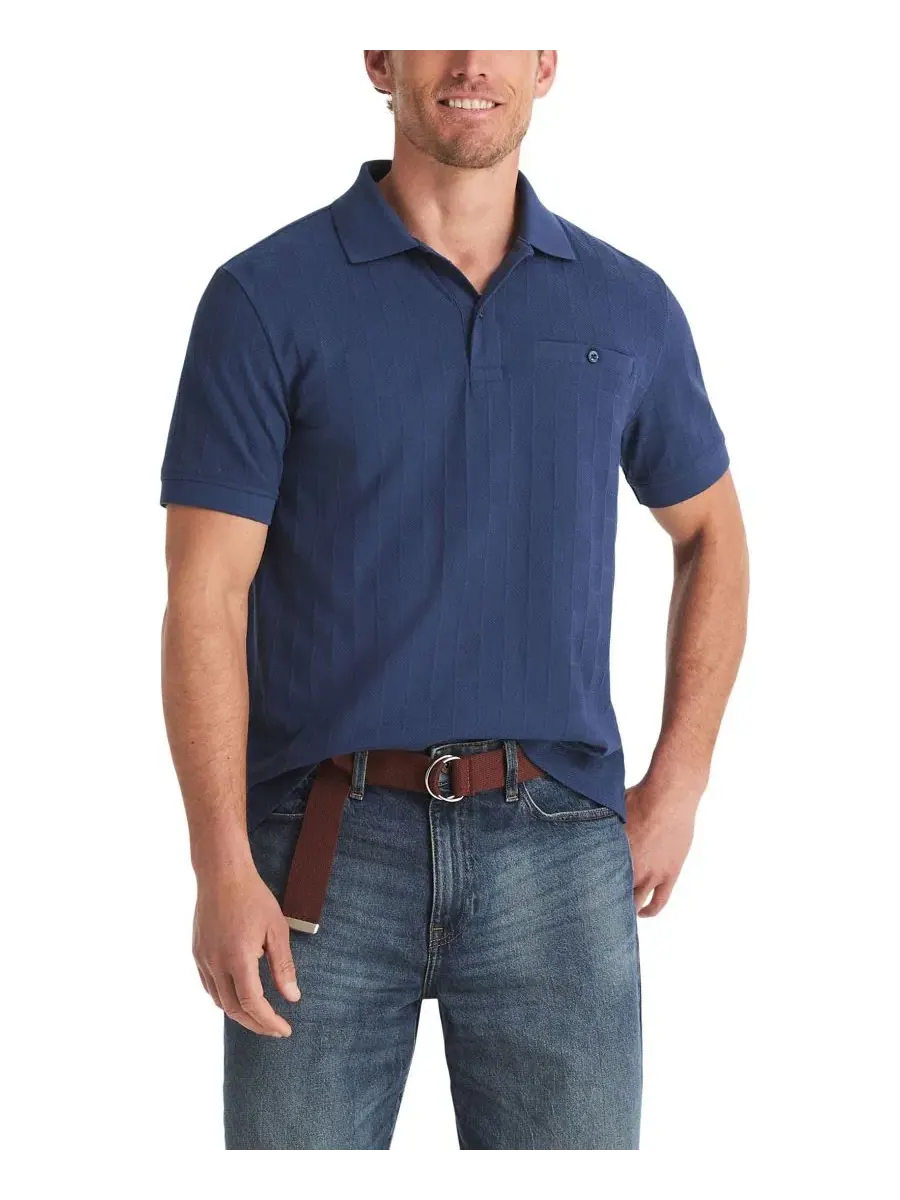 Мужское поло из джерси с жаккардовым узором Nautica, Workshirt