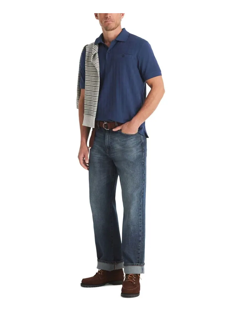 Мужское поло из джерси с жаккардовым узором Nautica, Workshirt — изображение 2 из 5