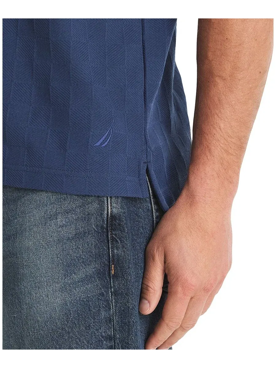 Мужское поло из джерси с жаккардовым узором Nautica, Workshirt — изображение 4 из 5