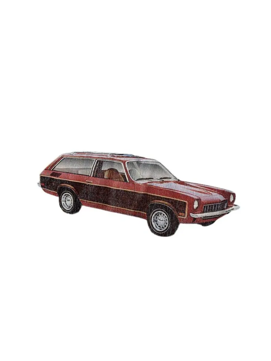 Футболка с длинным рукавом Chevrolet Vega The Neat Little Woody Corvette — изображение 3 из 3, синий