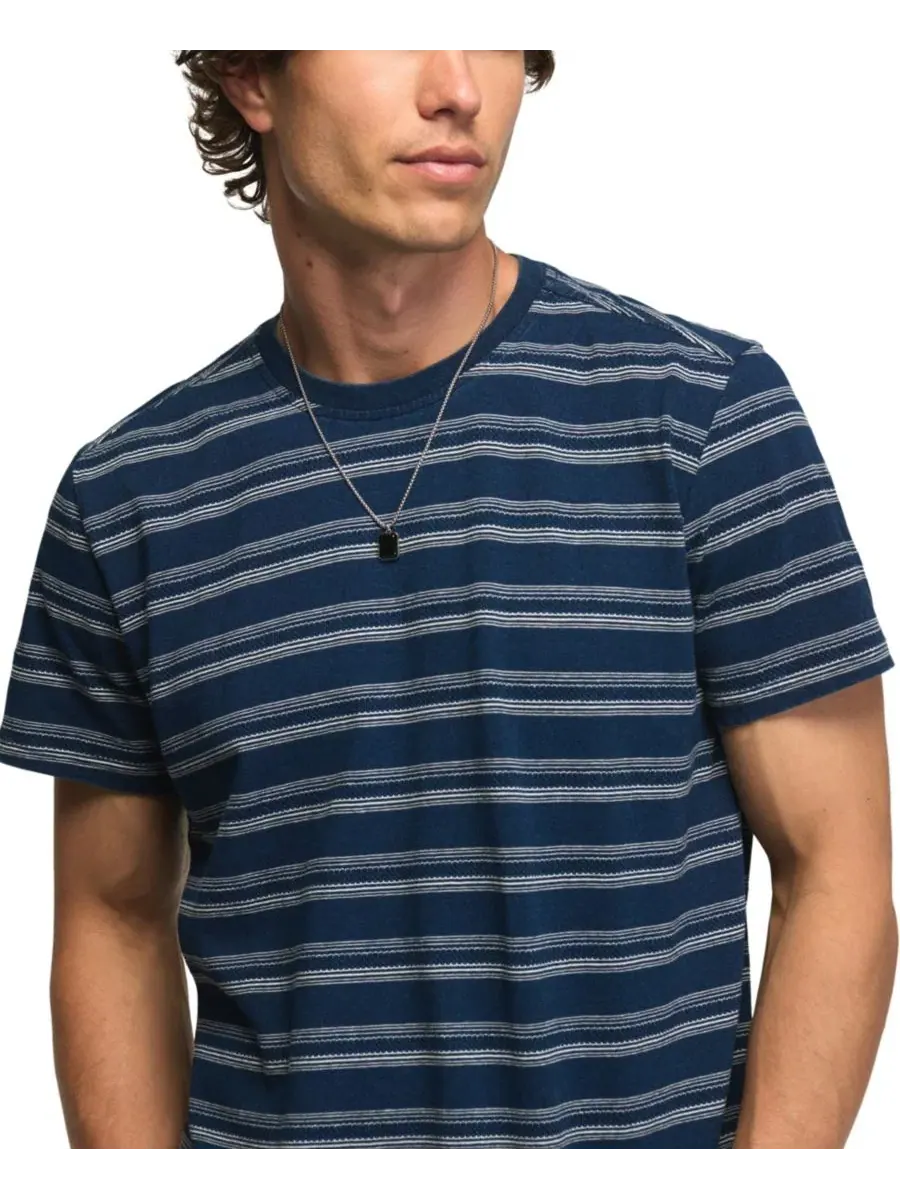 Футболка с джакардовым принтом Lucky Brand — изображение 3 из 4, синий