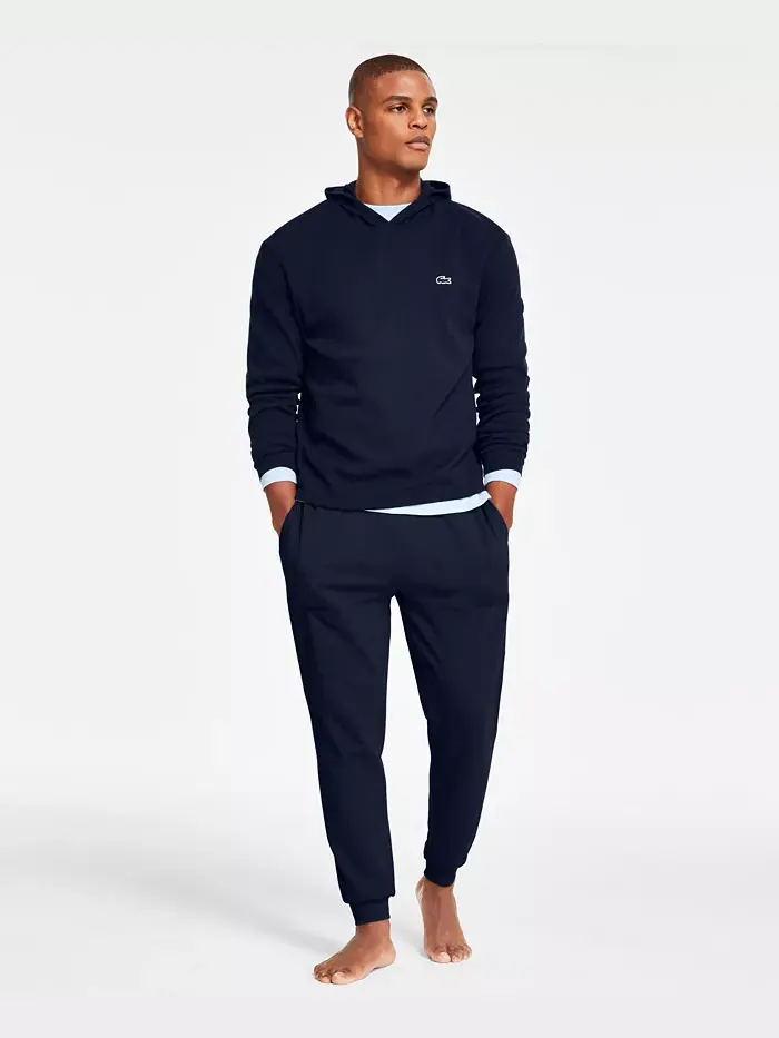 Спортивные брюки Lacoste, мужские, прямого кроя — изображение 1 из 1, темно-синий