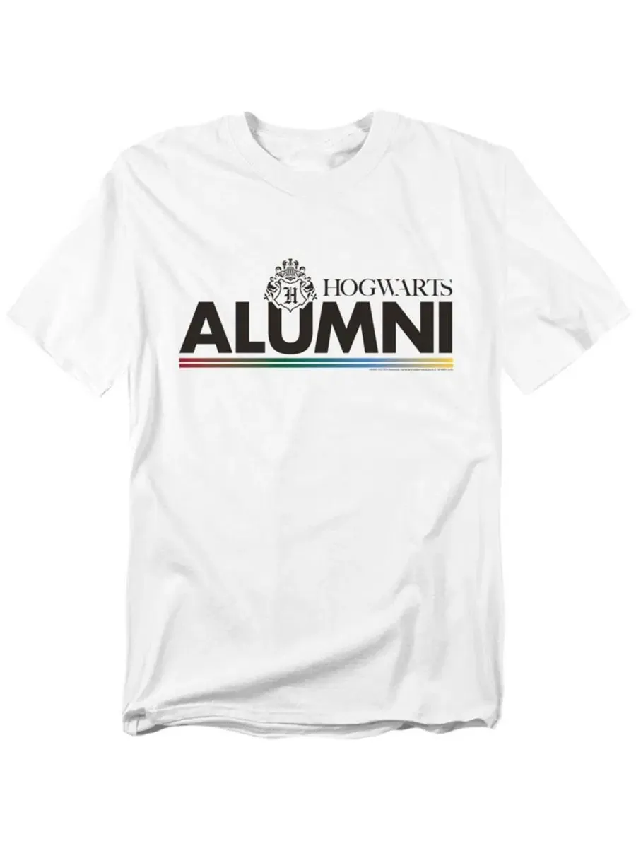 Футболка с принтом Hogwarts Alumni Harry Potter — изображение 1 из 3, белый