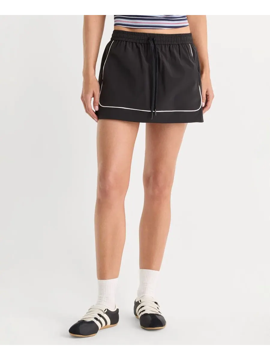 Юбка-мини Good American The Sport Skort — изображение 1 из 5, черный