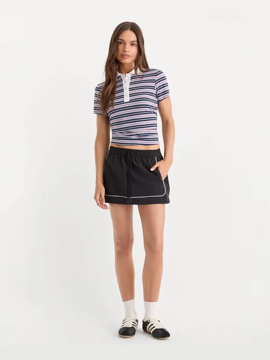 Юбка-мини Good American The Sport Skort — изображение 2 из 5, черный