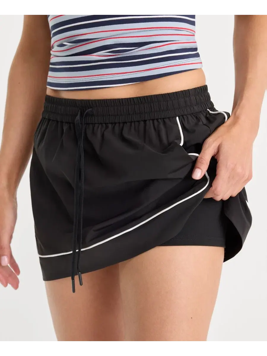 Юбка-мини Good American The Sport Skort — изображение 4 из 5, черный