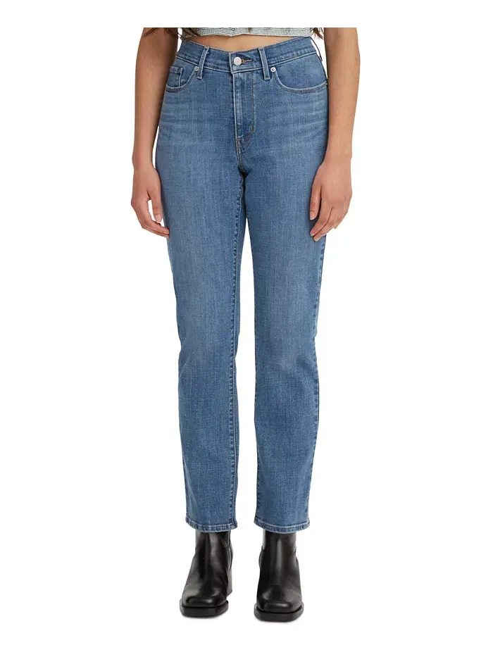 Женские классические джинсы средней посадки с прямыми штанинами Levi's