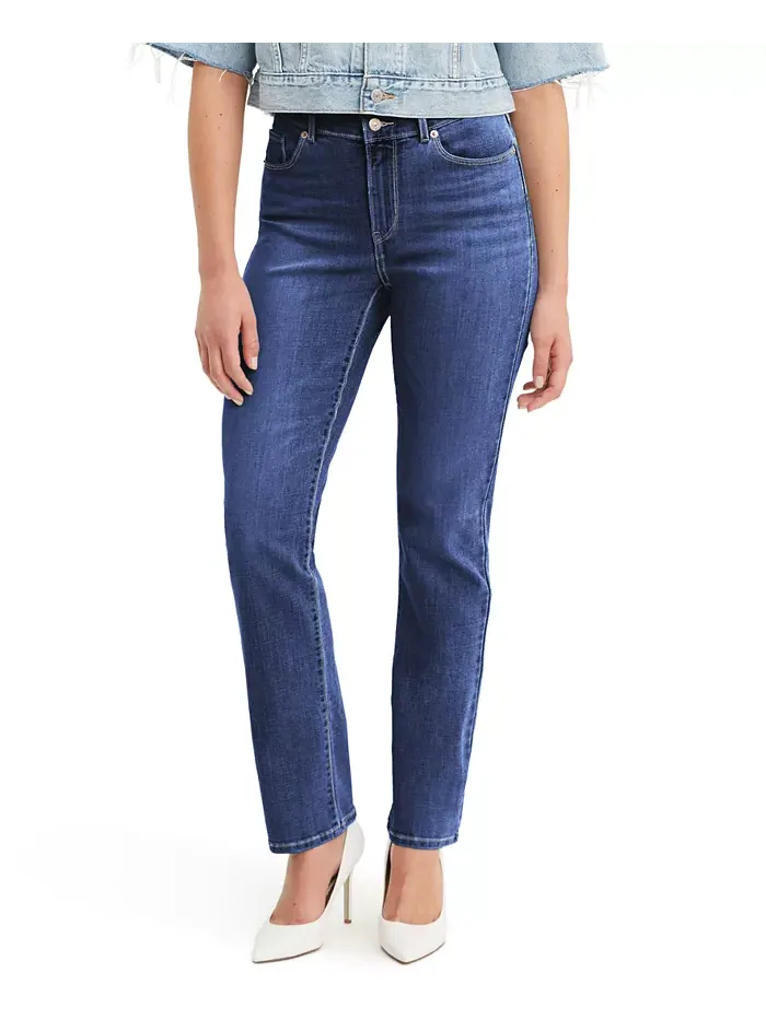 Женские классические джинсы средней посадки с прямыми штанинами Levi's