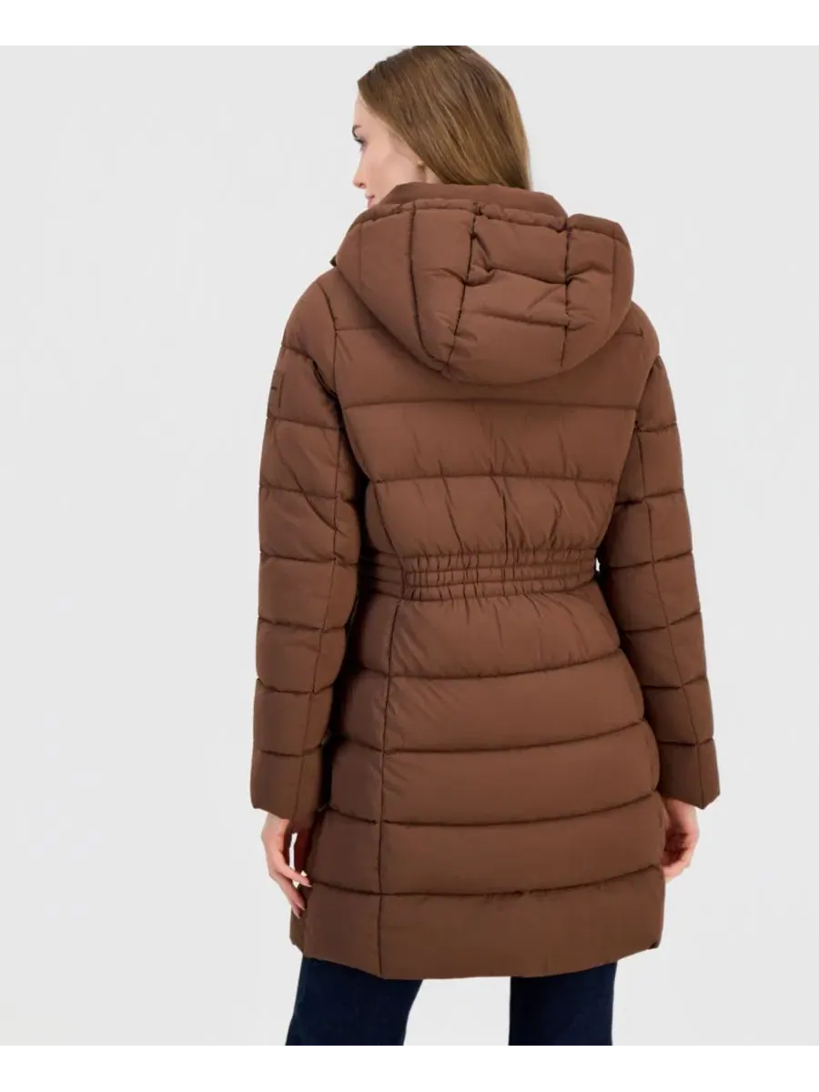 Куртка-пуховик с капюшоном Calvin Klein — изображение 2 из 5, коричневый