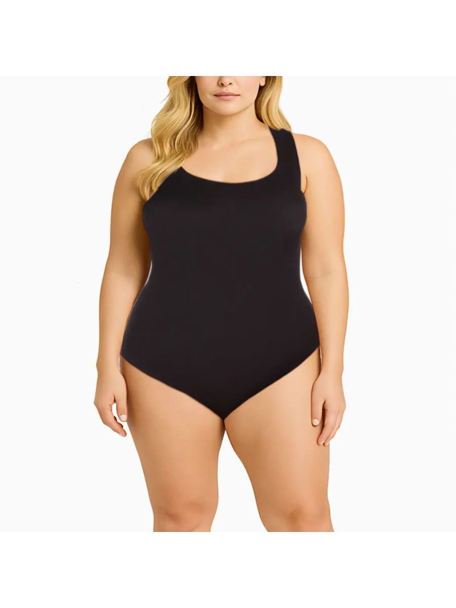 Женский слитный купальник с открытой спиной Swimsuits for All — изображение 1 из 3, черный