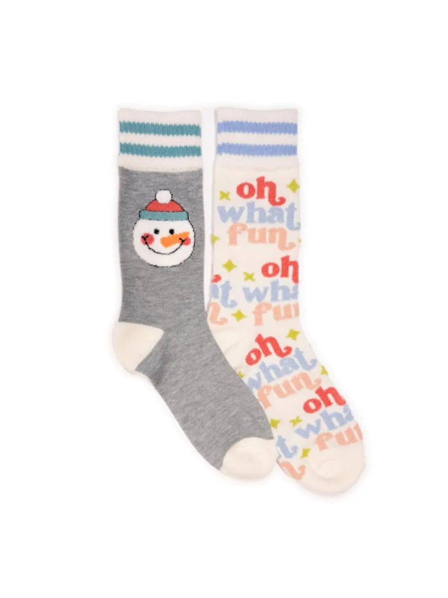 Женские уютные домашние носки с оригинальным дизайном, 2 пары MUK LUKS — изображение 1 из 2