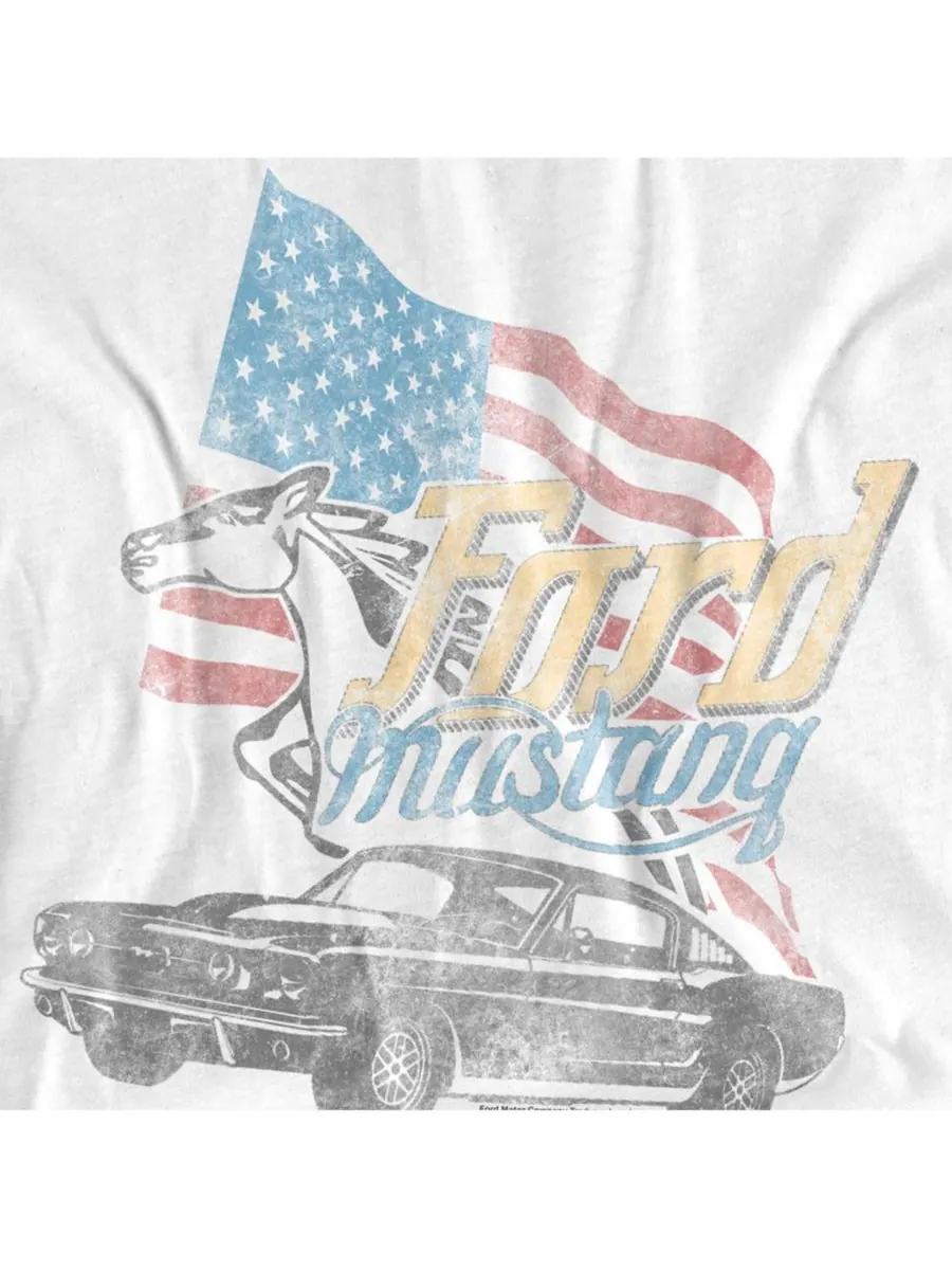 Футболка больших размеров производства США Mustang — изображение 2 из 3, белый