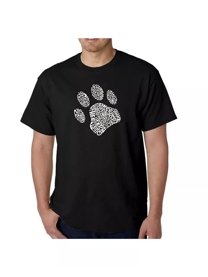 Футболка мужская Word Art - Dog Paw LA Pop Art — изображение 1 из 3, черный