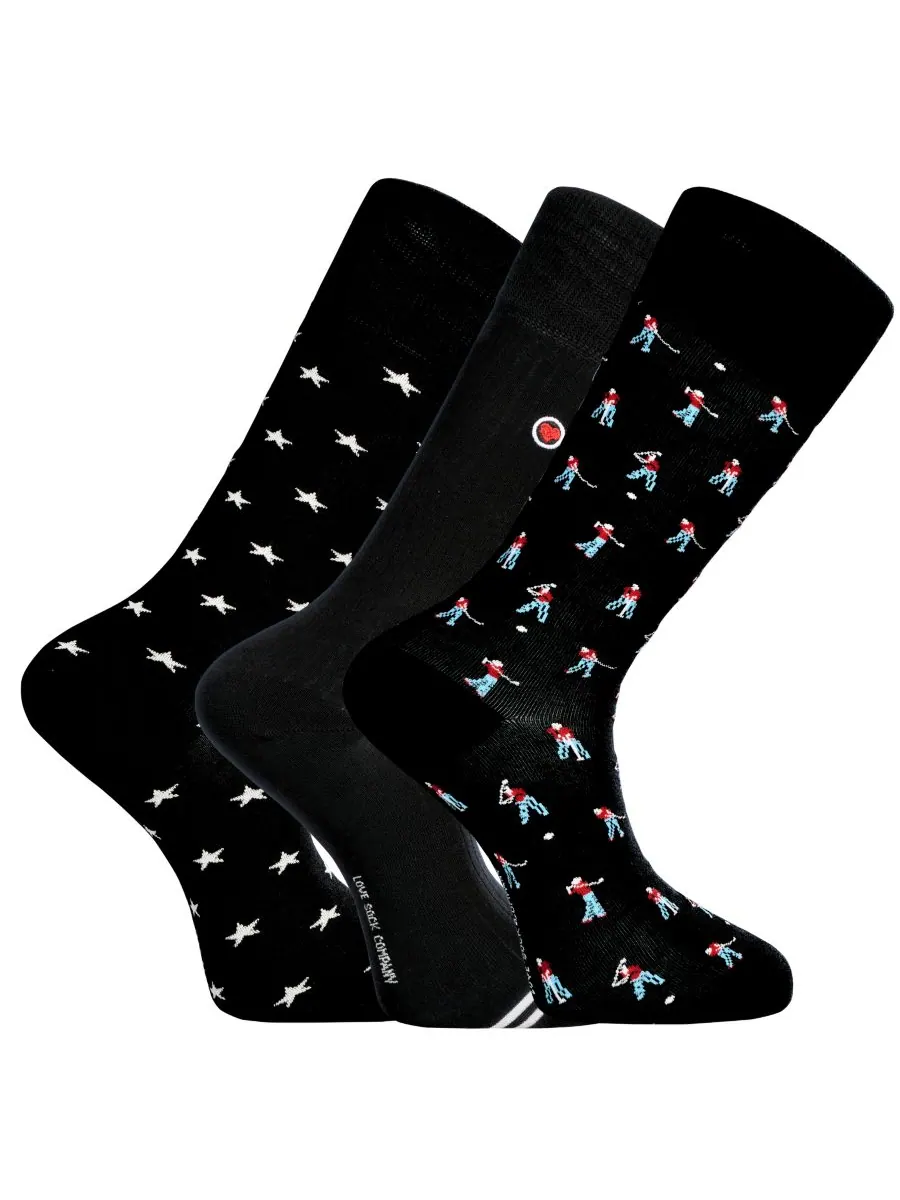 Мужские подарочные носки для гольфистов, набор из 3 пар Love Sock Company