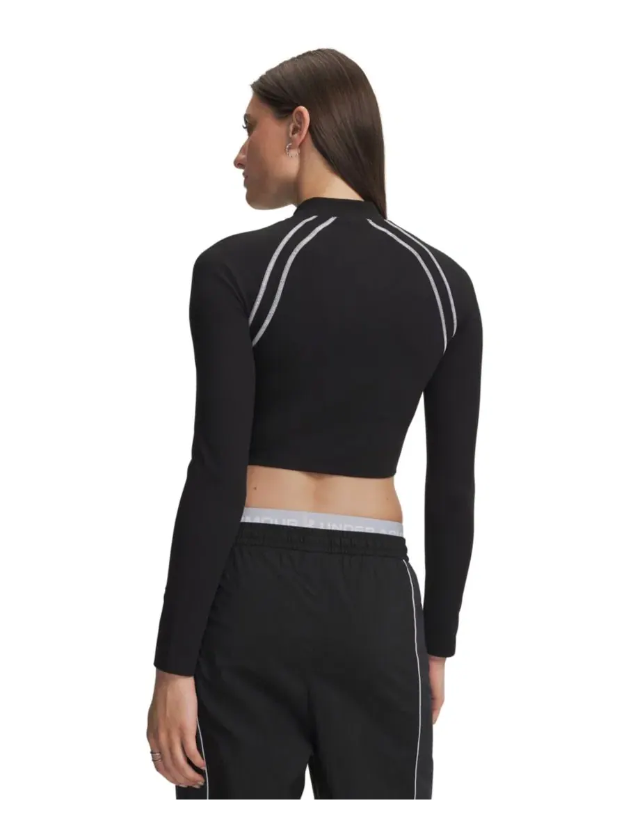 Женский лонгслив с высоким воротником Motion Under Armour — изображение 3 из 3, черный